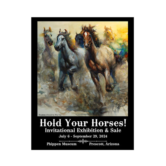 Hold Your Horses! Exhibition Poster 2024