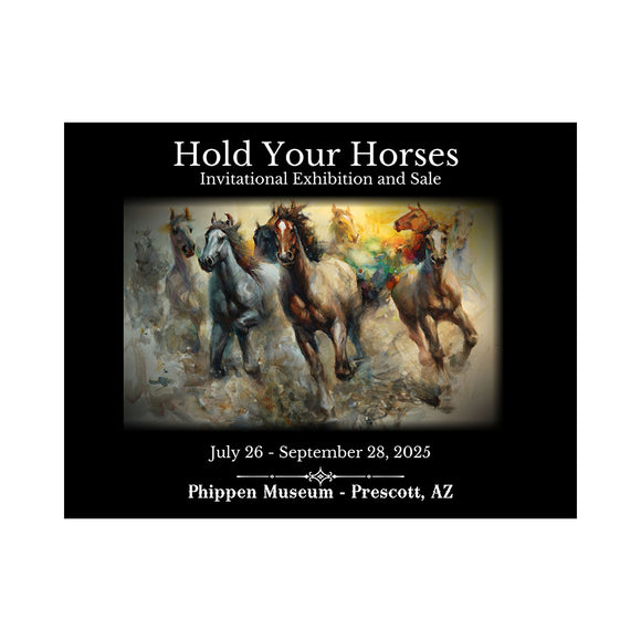 Hold Your Horses! Exhibition Poster 2024