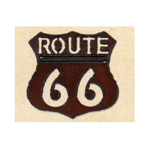 Route 66 Metal Cutout Magnet