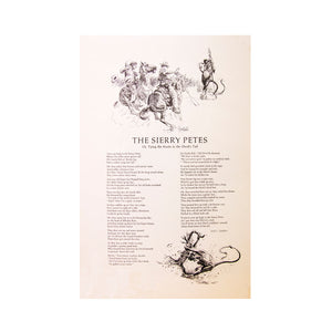 Sierry Petes (Tyin' A Knot in the Devils Tail) Poem  by Gail Gardner & Artist George Phippen    Black and White Print