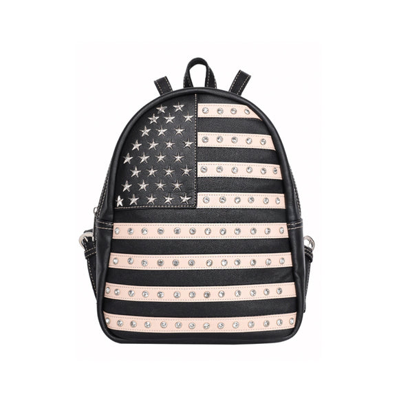 Montana West American Pride Concealed Carry Collection Black Backpack