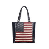 Montana West Purse Women's American Pride Concealed Carry Navy Tote Bag