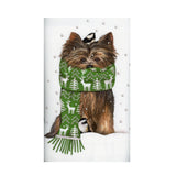 Yorkie in a Scarf